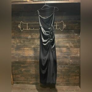 Mid calf length prom dress